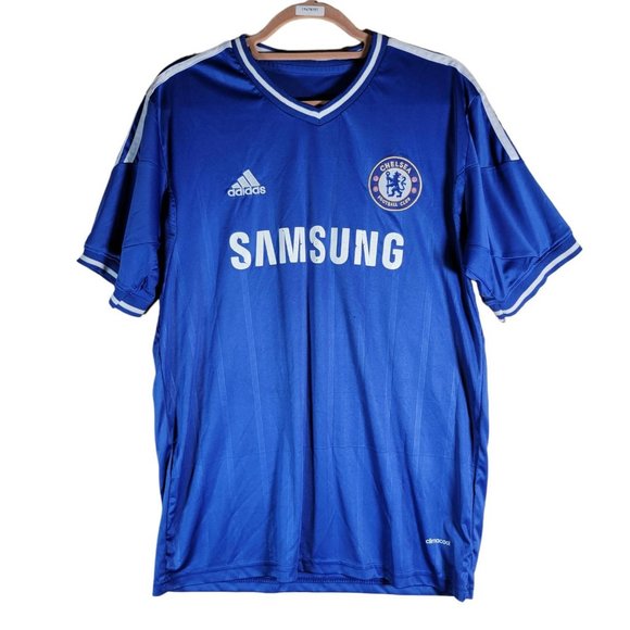 adidas Tops - Adidas 2013-2014 CHELSEA Soccer Football Jersey Blue Uniform Shirt Women Size L